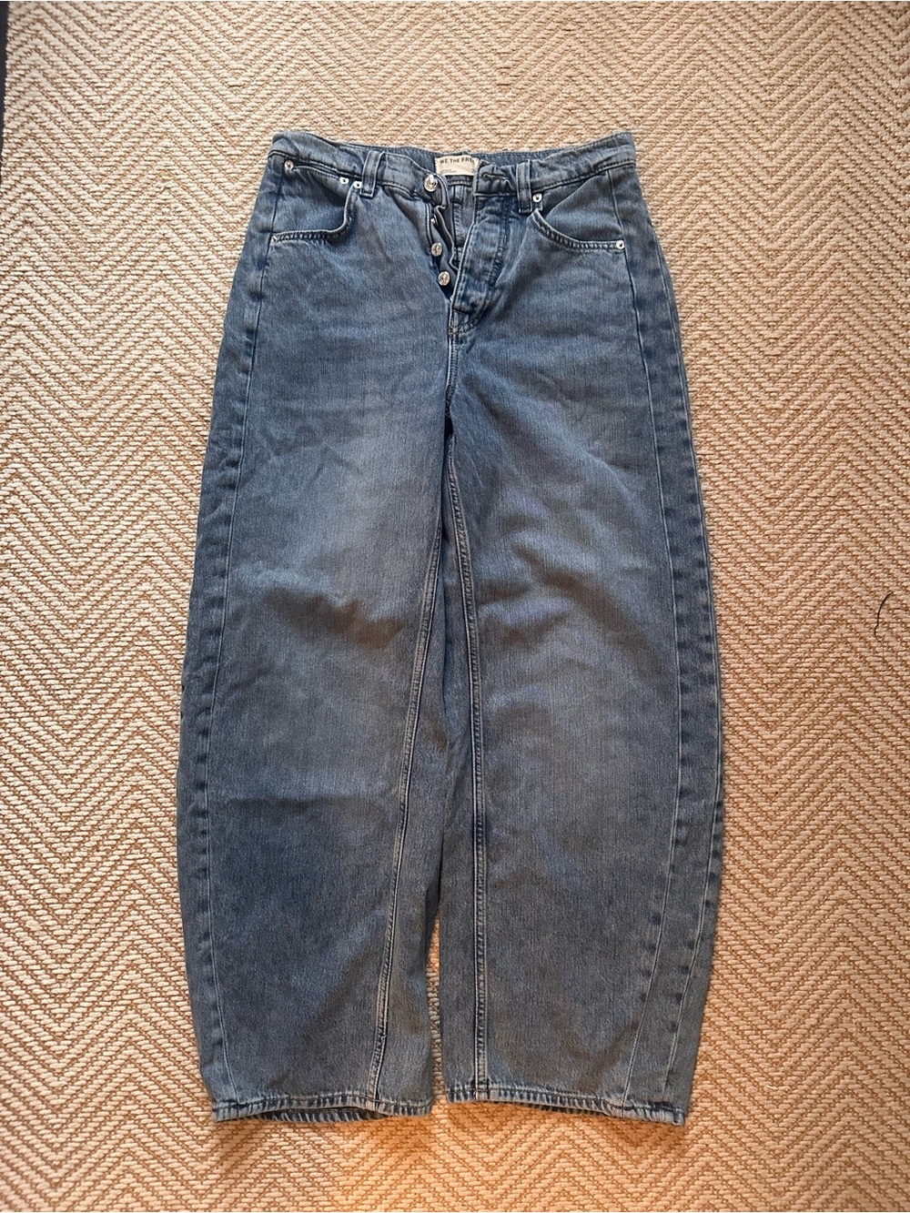 Free People We The Free Truro Baggy Puddle Jeans - Picture 4 of 6
